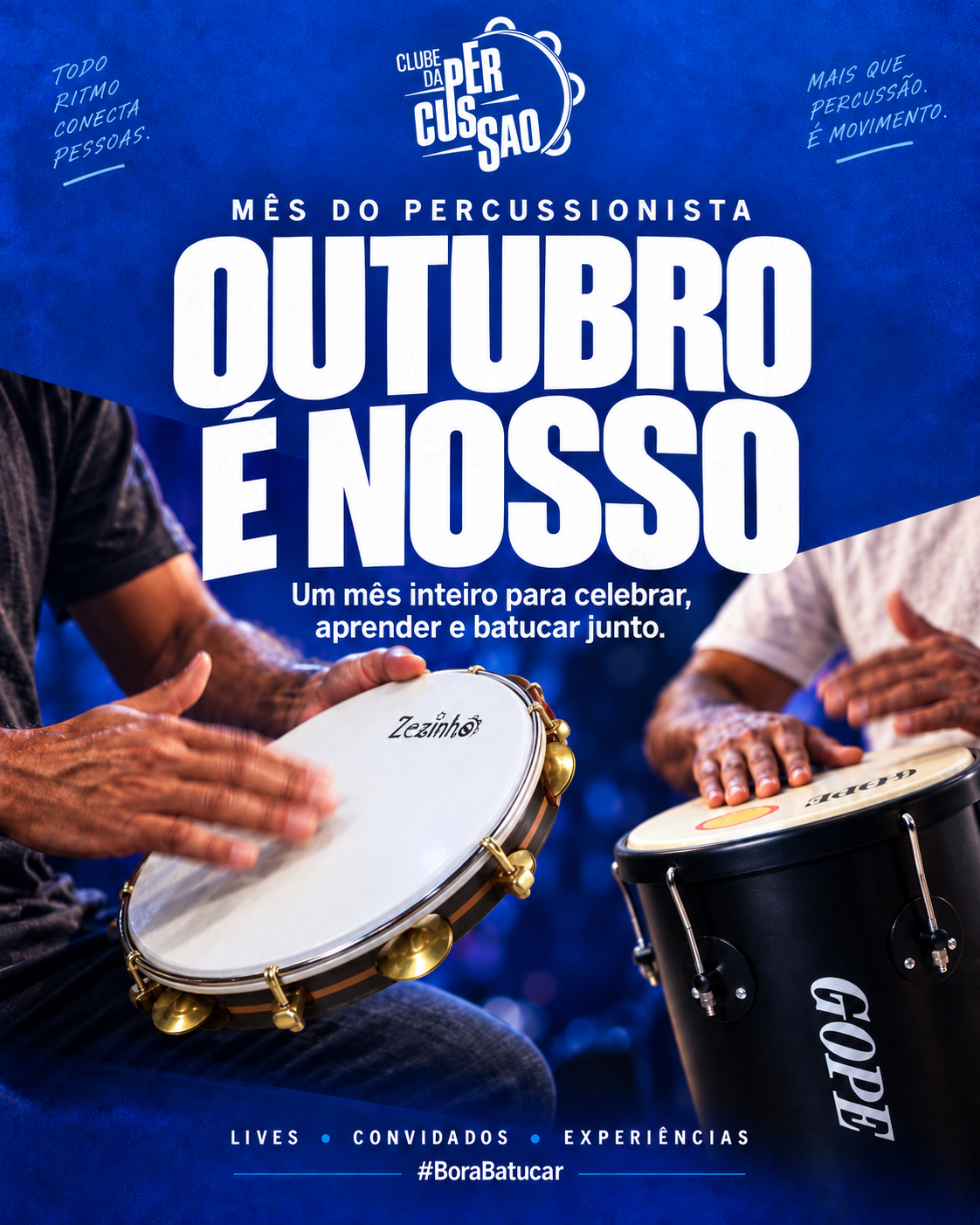 Arte da campanha Outubro é Nosso